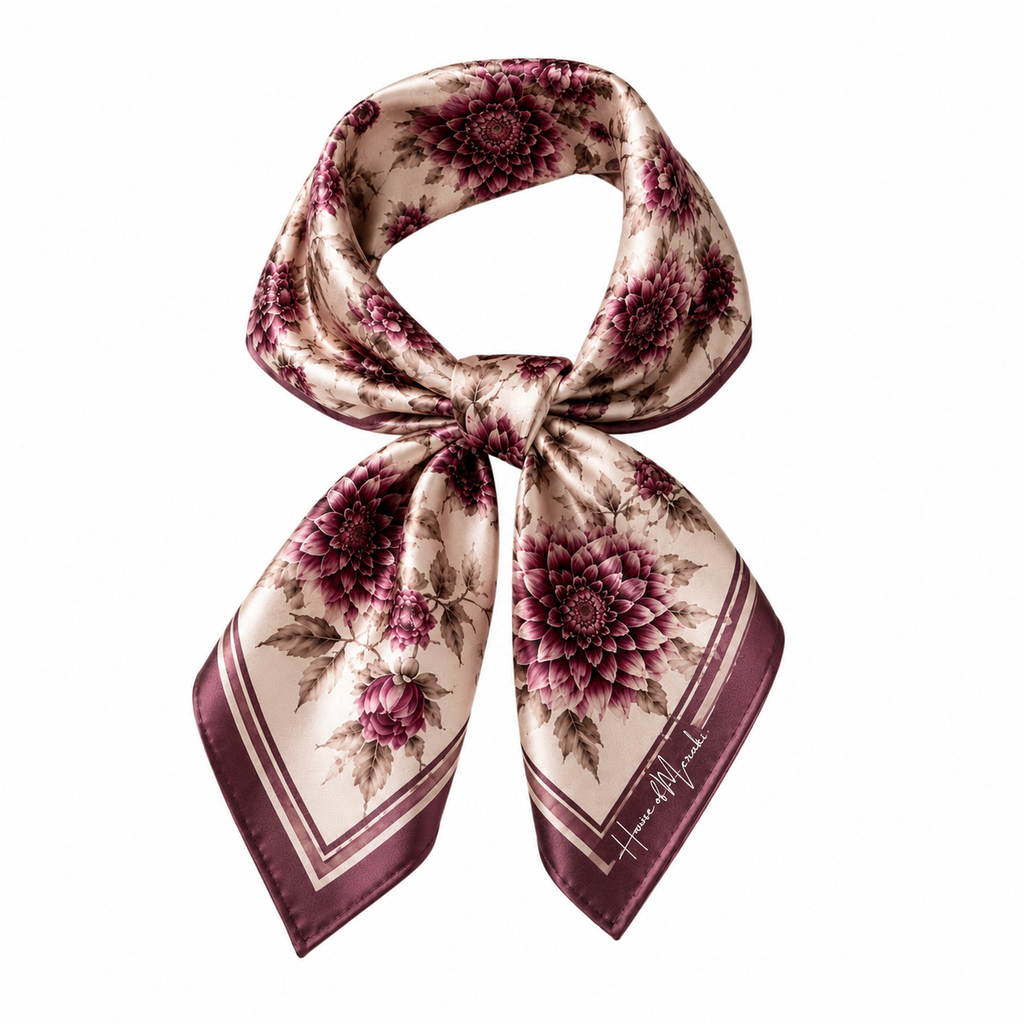 Dahlia Silk Scarf