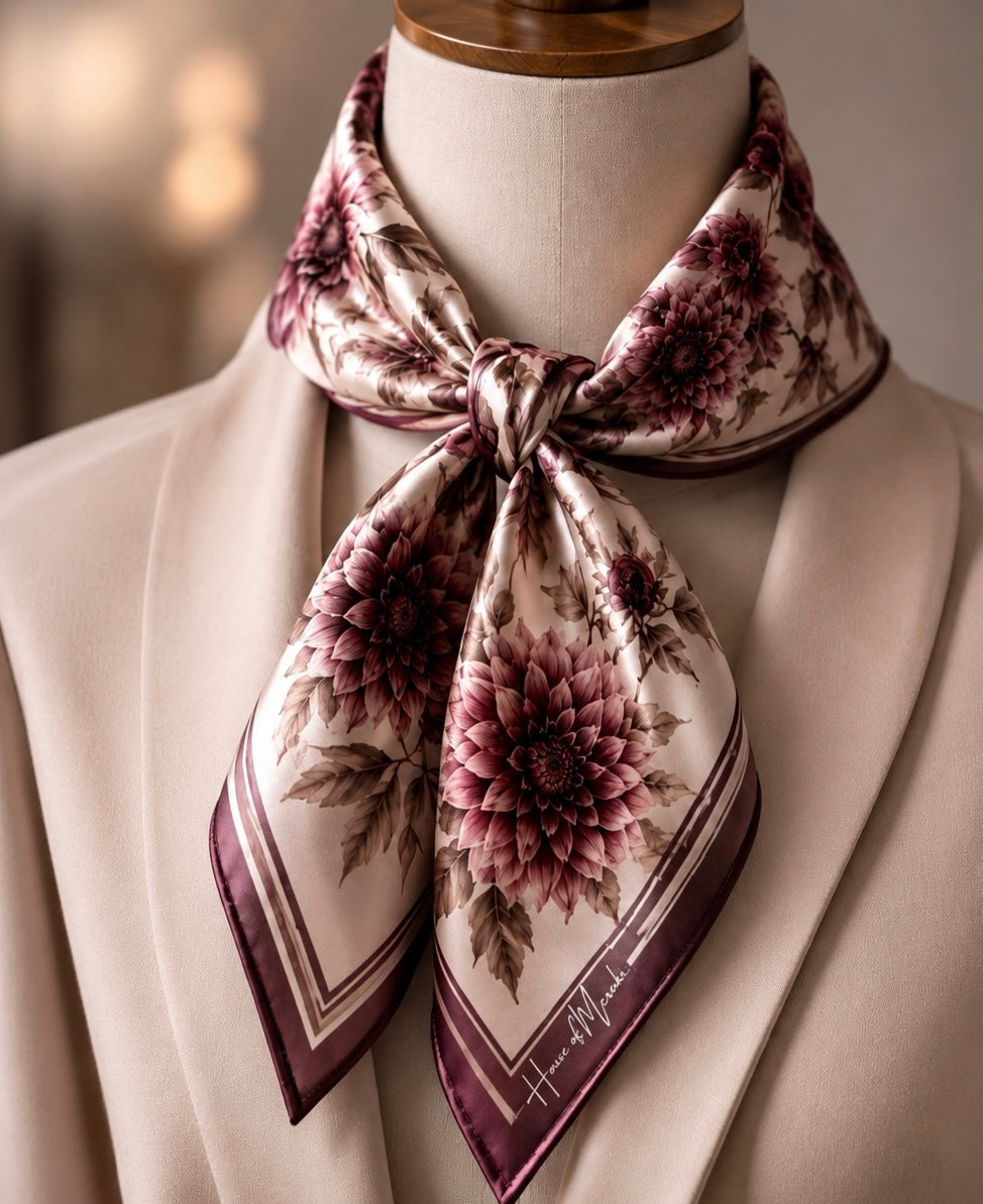 Dahlia Silk Scarf